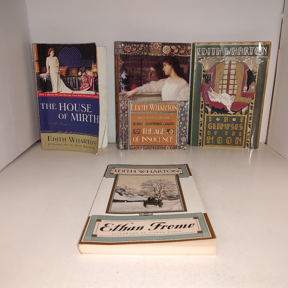 Lot of 4 Edith Wharton Books 2 Collier 2 Scribner PB Used